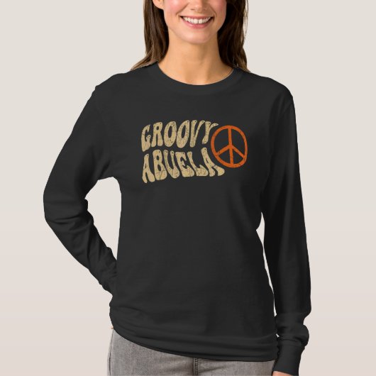 Groovy Abuela 70s Aesthetic Nostalgia 1970's Mexic T-shirt (Voorkant)
