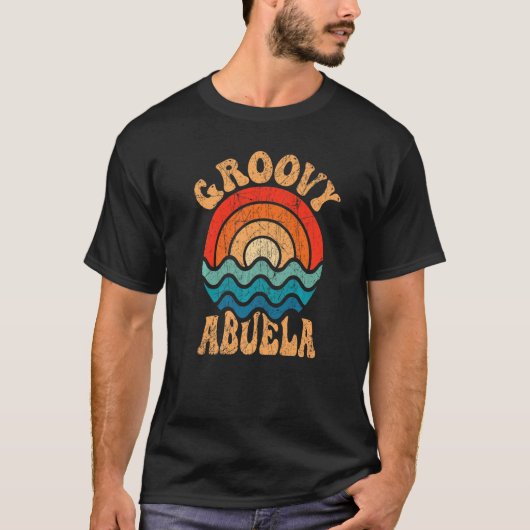Groovy Abuela 70s Aesthetic Nostalgia 1970's Mexic T-shirt (Voorkant)