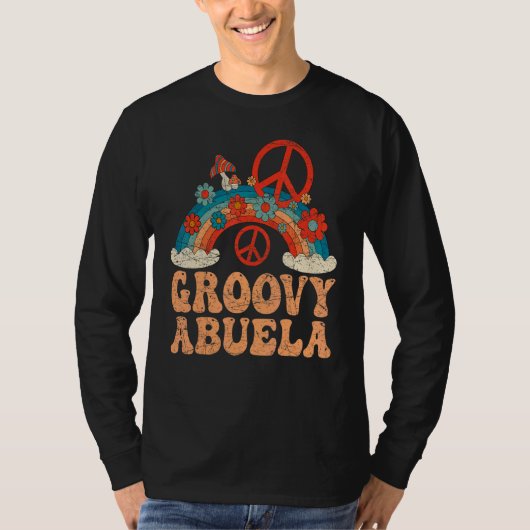 Groovy Abuela 70s Aesthetic Nostalgia 1970's Mexic T-shirt (Voorkant)