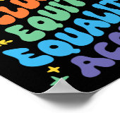 Groovy Adapt Advocate Inclusion Equity Equality Ac Poster (Hoek)