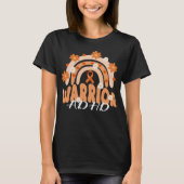 Groovy ADHD Warrior Rainbow Flower T-shirt (Voorkant)
