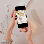 Groovy Afstudeerder: Far Out Afstuderen Invitation Kaart