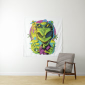 Groovy Alien Wandkleed (In situ)