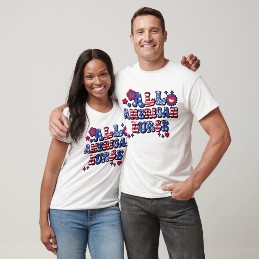 Groovy All American Nurse T-shirt (Unisex)