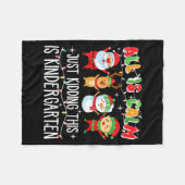 Groovy All Is Calm Just Kidding This Is Kindergart Fleece Deken (Voorkant (Horizontaal))