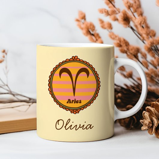 Groovy Aries Aangepast Koffiemok