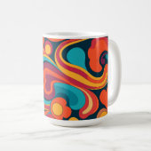 Groovy Art Coffee Mok (Voorkant rechts)