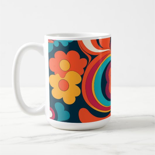 Groovy Art Coffee Mok (Links)