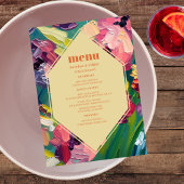 Groovy Art Deco Trouwschilderij Menu