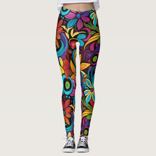 Groovy Art Leggings (Voorkant)