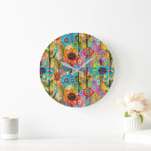 Groovy Art Wall Clock Grote Klok (Huis)