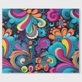 Groovy Art Wrapping Paper Cadeaupapier (Vlak)