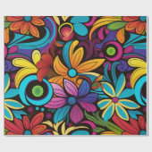 Groovy Art Wrapping Paper Cadeaupapier (Vlak)