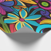 Groovy Art Wrapping Paper Cadeaupapier (Hoek)