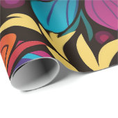 Groovy Art Wrapping Paper Cadeaupapier (Rol Hoek)