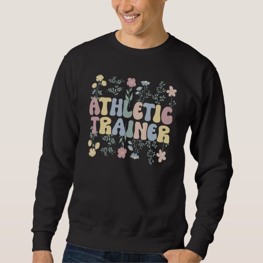 Groovy Athletic Trainer Flowers Athletic Coach Trui (Voorkant)