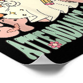 Groovy Attendance Clerk Grappig Halloween Kostuum Poster (Hoek)