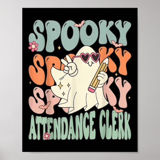 Groovy Attendance Clerk Grappig Halloween Kostuum Poster (Voorkant)