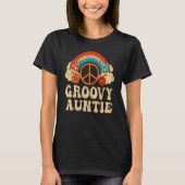 Groovy Auntie 70's Retro Hippie Au T-shirt (Voorkant)