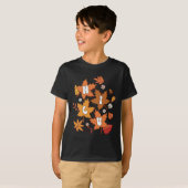Groovy Autumn NICU Verpleegster Maple Leaf Herfst  T-shirt (Voorkant volledig)