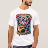 Groovy Baboon: Bavianen zijn aap-absoluut cool T-shirt (Voorkant)