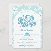 Groovy Baby Boho Arch Baby shower Kaart (Voorkant)