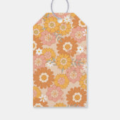 Groovy baby boho retro jaren 70 baby shower dank u cadeaulabel (Achterkant)