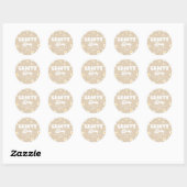 Groovy Baby Daisy Bloemen Bloemen Tan Baby shower Ronde Sticker (Vel)