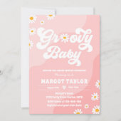 Groovy Baby Daisy Boho Hippy Vibes Baby shower Kaart (Voorkant)