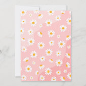 Groovy Baby Daisy Boho Hippy Vibes Baby shower Kaart (Achterkant)