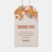 Groovy Baby Favor Tag Cadeaulabel (Voorkant)