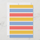 Groovy Baby Hippie Baby shower Invitation Kaart (Achterkant)