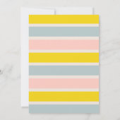 Groovy Baby Hippie Retro Baby shower Invitation Kaart (Achterkant)