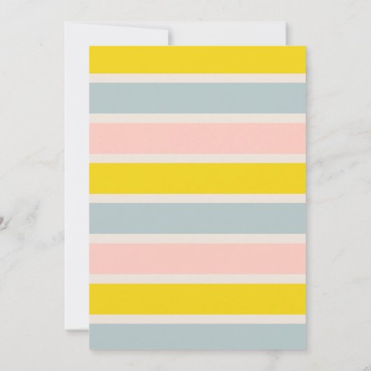 Groovy Baby Hippie Retro Baby shower Invitation Kaart (Achterkant)