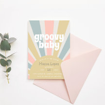 Groovy Baby Hippie Retro Baby shower