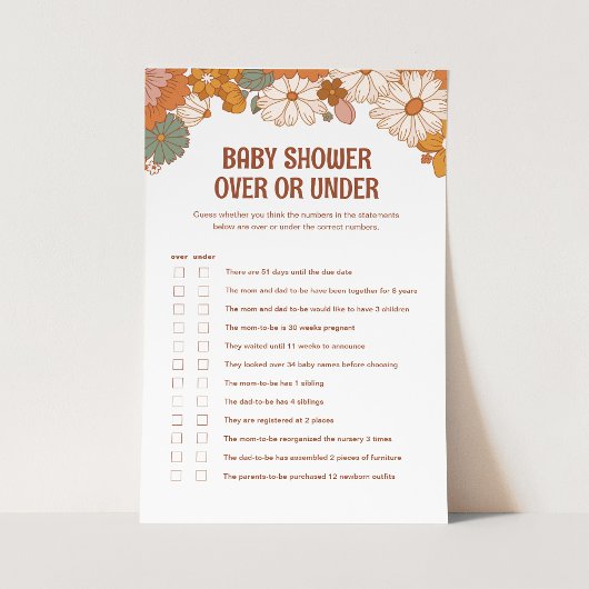 Groovy Baby over of onder de game