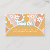 Groovy Baby Retro Baby shower Book Request Informatiekaartje (Voorkant)