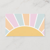 Groovy Baby Retro Baby shower Book Request Informatiekaartje (Achterkant)