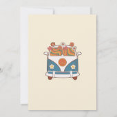 Groovy Baby Retro Rainbow Baby shower Party Kaart (Achterkant)