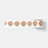 Groovy Baby retro stijl ontwerp Satijnen Lint (Voorkant)