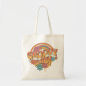 Groovy Baby retro stijl ontwerp Tote Bag (Voorkant)