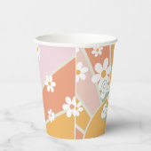 Groovy Baby Retro Sunshine Baby shower Cups Papieren Bekers (Rechts)