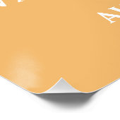 Groovy Baby Retro Sunshine Baby shower Welkom Perfect Poster (Hoek)