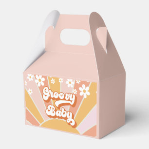 Groovy Baby Retro Sunshine daisy boho bedankt Fa Bedankdoosjes