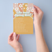 Groovy Baby Retro Sunshine die mama het beste spel Flyer (Hand)