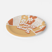 Groovy Baby Retro Sunshine Hippie Baby shower Papieren Bordje (Gekanteld)