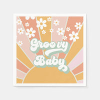Groovy Baby Retro Sunshine Hippie Baby shower