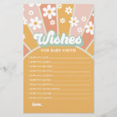 Groovy Baby Retro Sunshine Wishes for Baby Flyer (Voorkant)