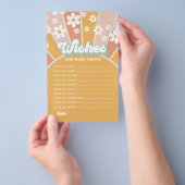 Groovy Baby Retro Sunshine Wishes for Baby Flyer (Hand)