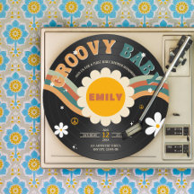 Groovy Baby Retro Vinyl Record Baby shower